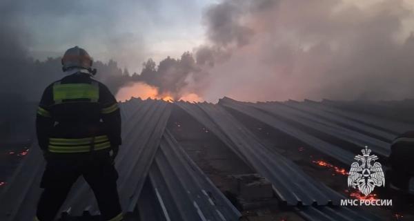 Пожар на заводе в Петушках: ликвидация завершена